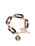 Lauren Ralph Lauren Tortoise Flex Link Bracelet, Gold