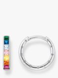 THOMAS SABO Rainbow Hoop Earrings, Silver/Multi
