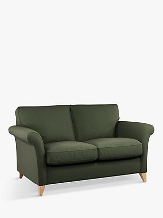 Charlotte Range, John Lewis Charlotte Small 2 Seater Sofa, Light Leg, Brushed Tweed Green