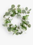 John Lewis Floral Wedding Wreath, White, Dia.40cm