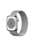 Apple Watch Series 8 GPS + Cellular, 41mm, Stainless Steel, Milanese Loop, Regular, Silver