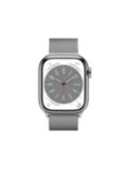 Apple Watch Series 8 GPS + Cellular, 41mm, Stainless Steel, Milanese Loop, Regular, Silver