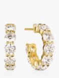 Sif Jakobs Jewellery Belluno Creolo Cubic Zirconia Hoop Earrings