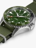 Hamilton H82375961 Men's Khaki Scuba Automatic Date Bracelet Strap Watch, Green