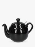 London Pottery Farmhouse Stoneware Filter 4 Cup Teapot, 1.2L, Black