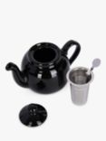 London Pottery Farmhouse Stoneware Filter 2 Cup Teapot, 600ml, Black