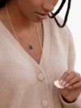 Monica Vinader Rolo Chain Pendant Necklace, Gold