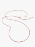 Monica Vinader Rolo Chain Necklace, Rose Gold