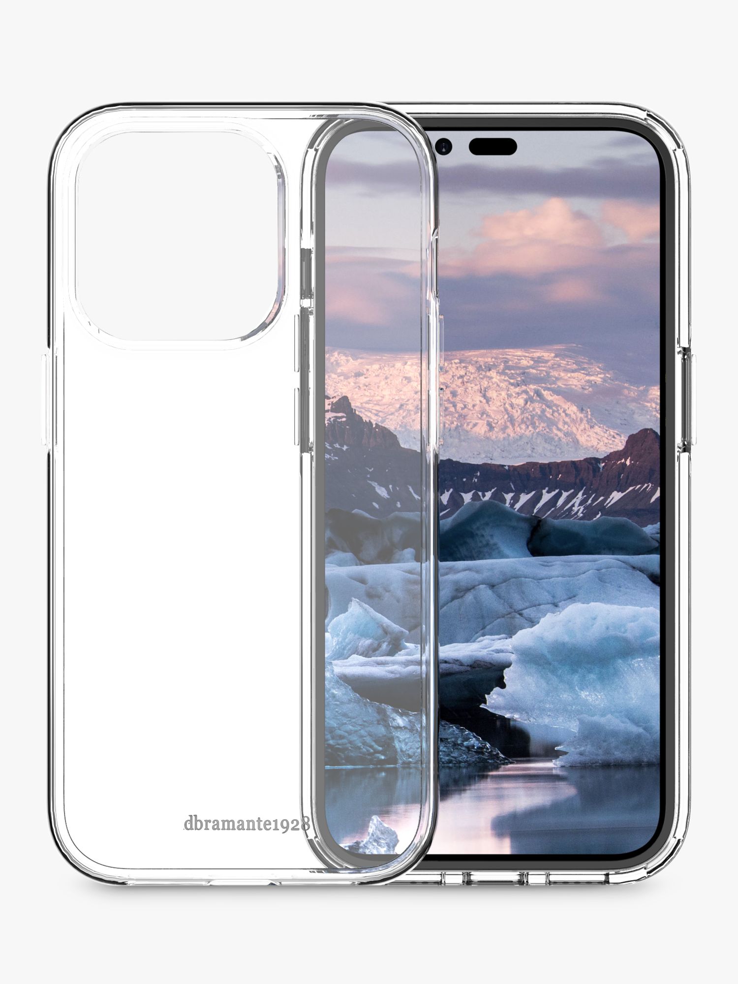 dbramante1928 MODE Iceland Case for iPhone Pro, Clear