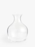 John Lewis ANYDAY Glass Plump Posy Vase, H13cm, Clear