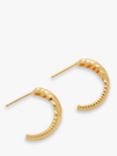 John Lewis Woven Texture Hoop Earrings, Gold