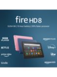 Amazon Fire HD 8 Tablet (12th Generation, 2022) with Alexa Hands-Free, Hexa-core, Fire OS, Wi-Fi, 32GB, 8", with Special Offers, Rose