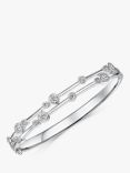 Jools by Jenny Brown Cubic Zirconia Bubble Double Row Bangle