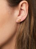 Jools by Jenny Brown Bee Cubic Zirconia Stud Earrings, Gold/Black