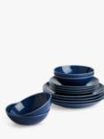 Royal Doulton Gordon Ramsay Maze Denim Dinnerware Set, 12 Piece, Blue