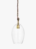 Nkuku Otoro Oval Glass Pendant Light