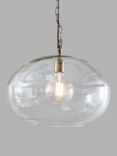 Nkuku Otoro Round Glass Pendant Light, Large