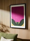 John Lewis Eija Vehvilainen 'November Flower' Framed Print, 80 x 60cm, Pink/Multi