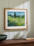 John Lewis Vincent Van Gogh 'Green Wheat-field with Cypress' Framed Print, 40 x 50cm