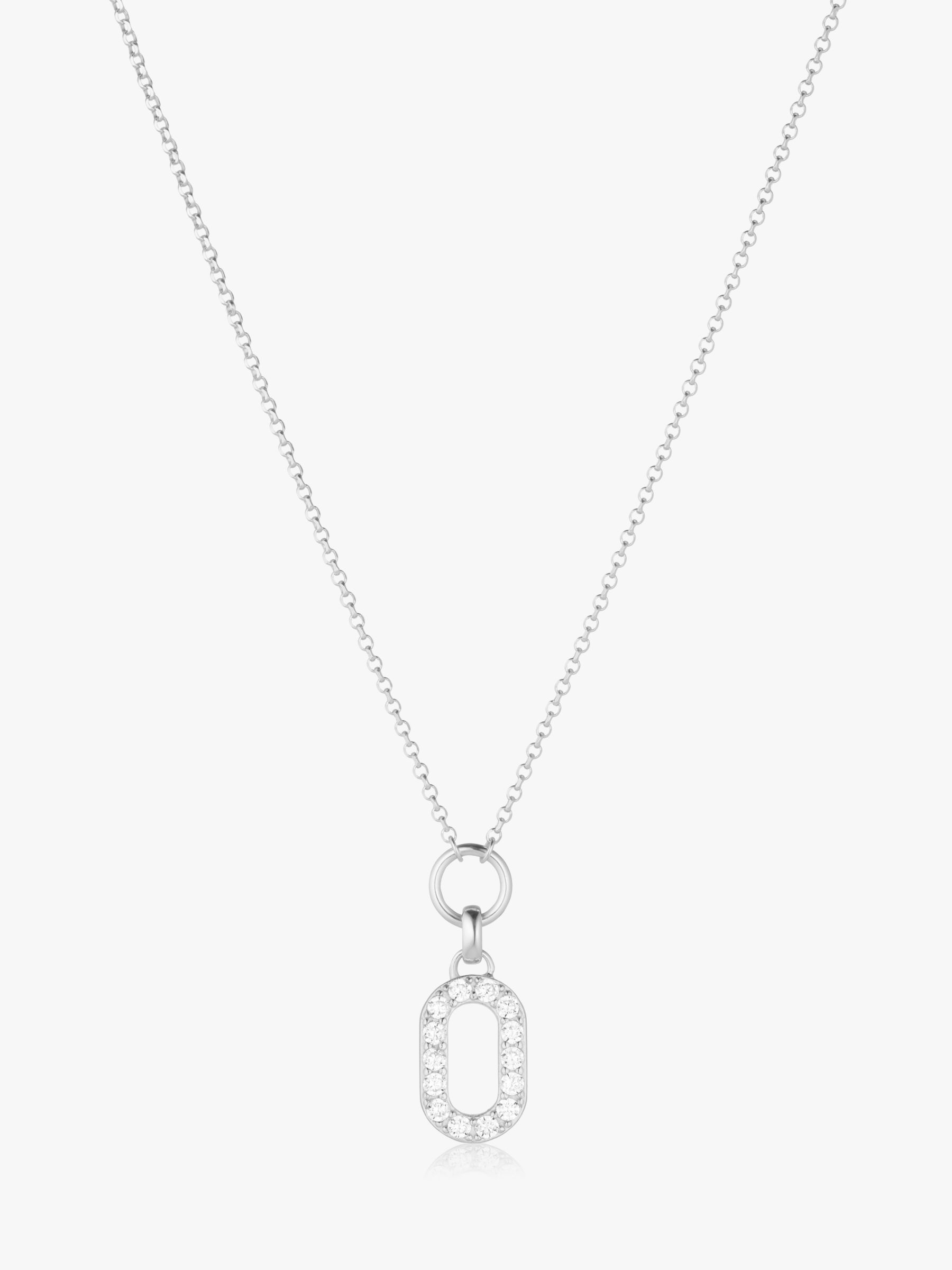 Nina B Small Sterling Silver Oval Locket Pendant Necklace, Silver at John  Lewis & Partners