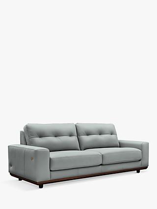 G Plan Vintage The Seventy One with USB Charging Port Large 3 Seater Leather Sofa