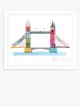 Ilona Drew - 'Tower Bridge' London Framed Print, 26 x 32cm, Multi