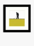 Jacky Al-Samarraie - Golf Framed Print, 33.5 x 33.5cm, Yellow/Multi