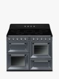 Smeg Victoria TR4110I 110cm Electric Range Cooker with Induction Hob, Grey