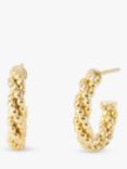 LARNAUTI Twisted Bead Hoop Earrings, Gold