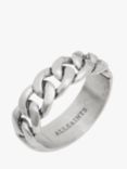 AllSaints Chain Front Ring, Silver
