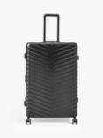 John Lewis Como 4 Wheel Medium Suitcase, 95L, Black