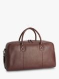 John Lewis Turin Leather Holdall, Brown