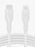 Belkin USB-C to Lightning Silicone Cable, 2m, White