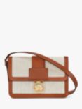 Longchamp Box-Trot Medium Flecked Canvas Cross Body Bag