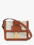 Longchamp Box-Trot Small Flecked Canvas Crossbody Bag