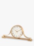 Acctim Wardley Napoleon Roman Numeral Mantel & Alarm Clock, Gold