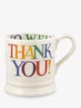 Emma Bridgewater Rainbow Toast Thank You Half Pint Mug, 300ml, Multi