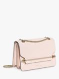 Strathberry East/West Mini Leather Cross Body Bag, Soft Pink