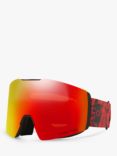 Oakley OO7099 Men's Fall Line Prizm Snow Goggles, Red Crystal/Snow Torch