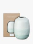 Denby Kiln Barrel Vase, H18cm, Green