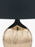 Pacific Lifestyle Gemini Textured Table Lamp, Gold