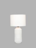Pacific Meribel Glazed Table Lamp, White