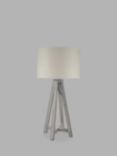 Pacific Whitby Wooden Table Lamp, Grey