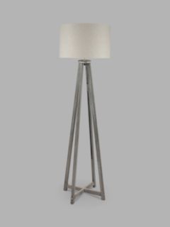 Pacific Whitby Wooden Floor Lamp, Grey