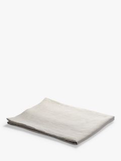 Piglet in Bed Plain Linen Tablecloth, Oatmeal