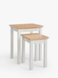 John Lewis ANYDAY Wilton Nest of 2 Tables, Linen