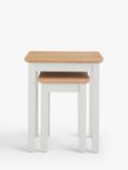 John Lewis ANYDAY Wilton Nest of 2 Tables, Linen