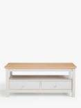 John Lewis ANYDAY Wilton 2 Drawer Media Unit, Linen