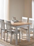 John Lewis ANYDAY Wilton 4-6 Seater Extending Dining Table, Linen