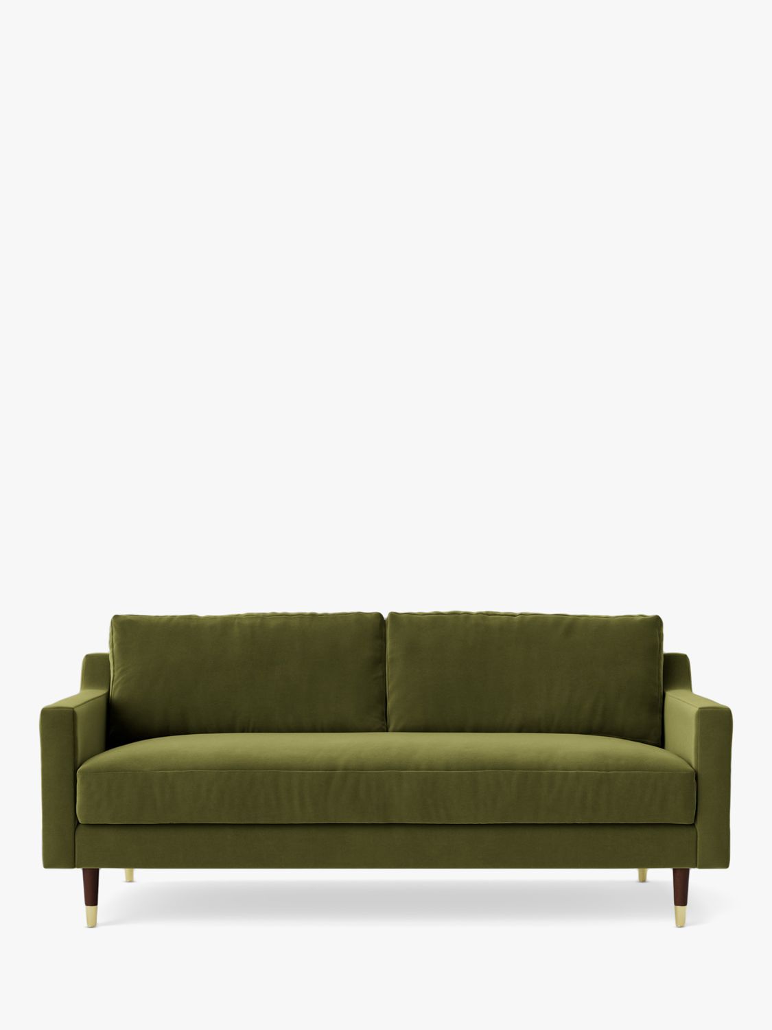 Rieti Range, Swoon Rieti Medium 2 Seater Sofa, Easy Velvet Fern